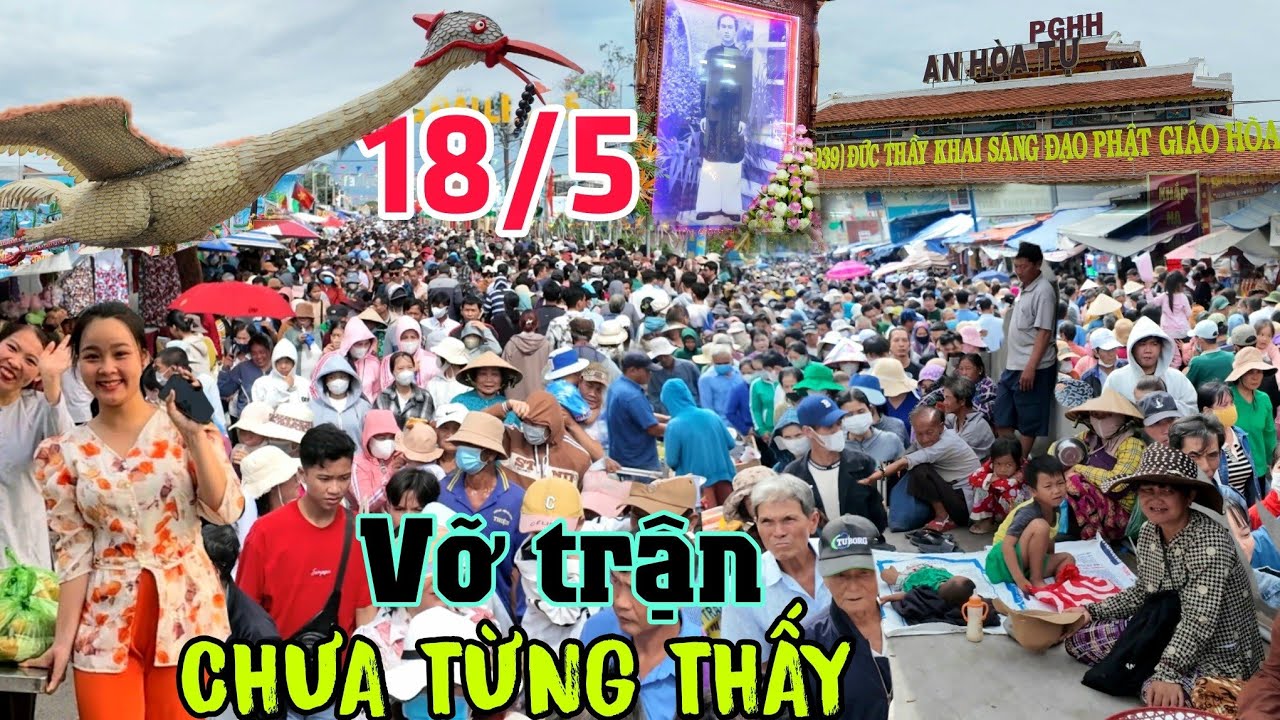 Vỡ trận: Triệu người chen lấn về PGHH đại lễ 18 tháng 5 đông nhất từ trước đến nay