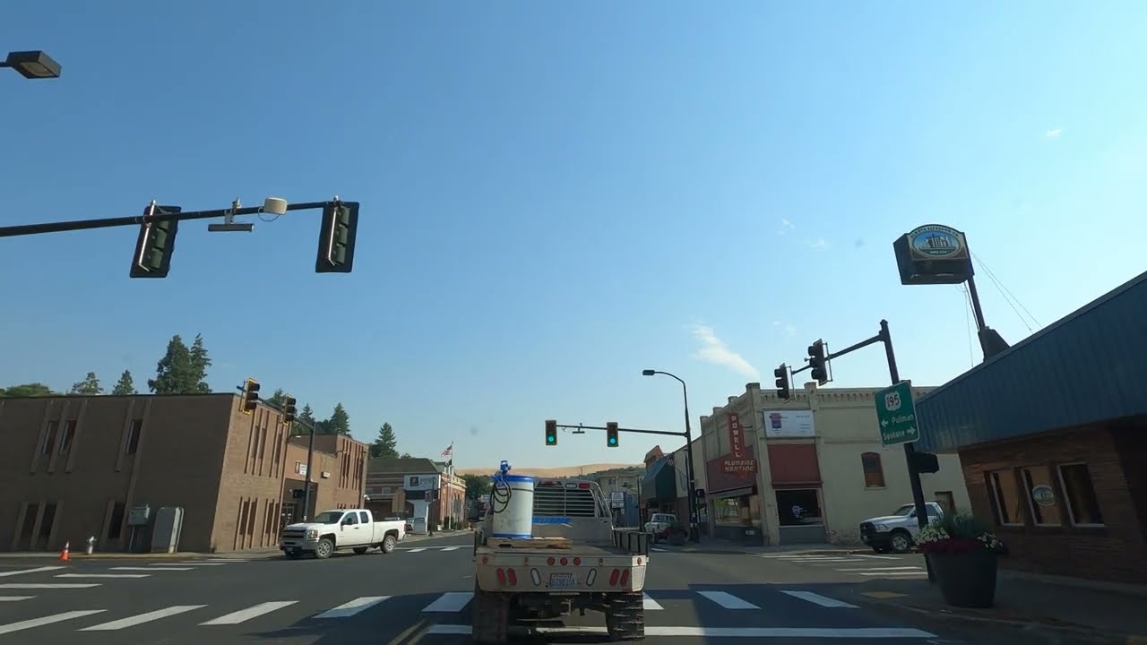 Driving from Colfax to Palouse, Washington | Golden Fields of Wheat in the Rolling Hills