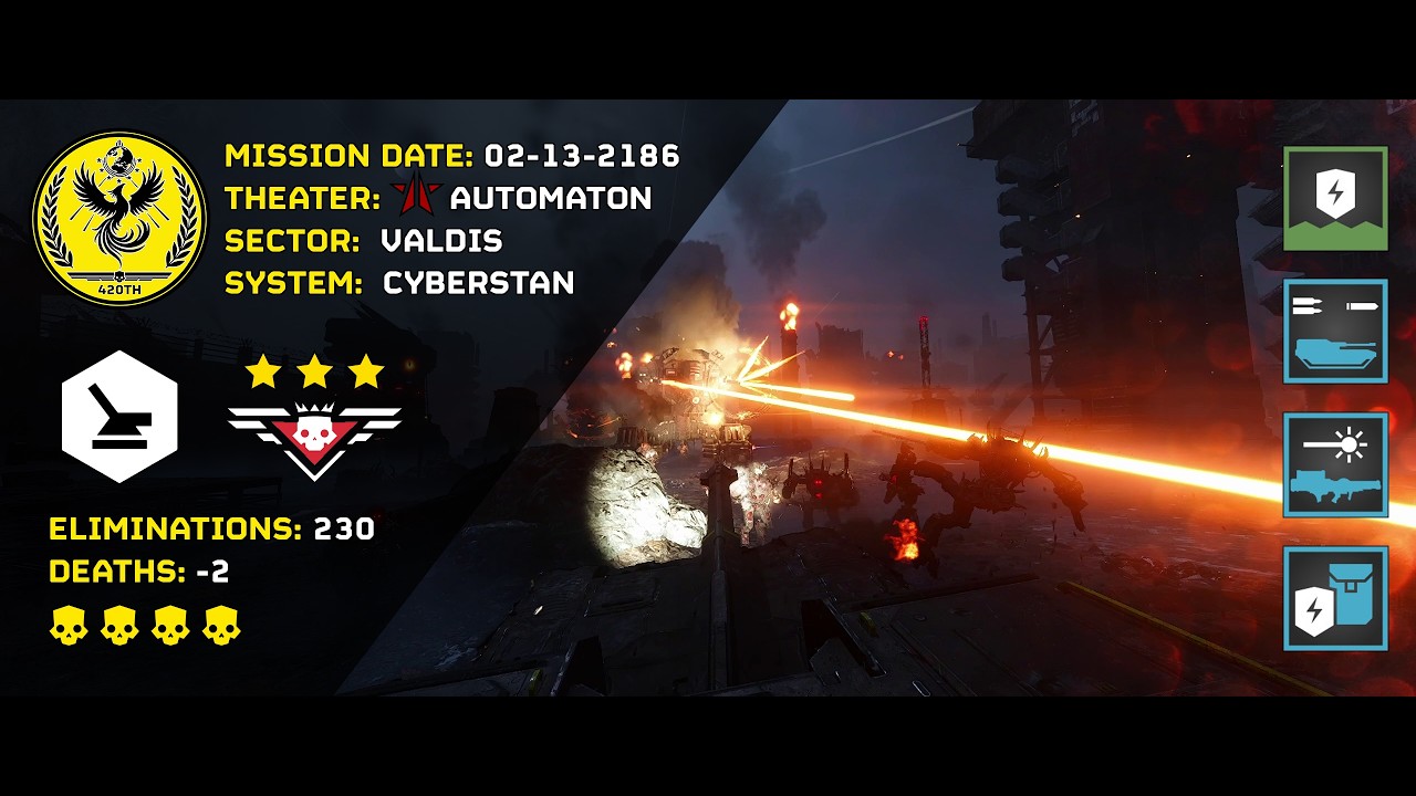 [Helldivers Mission Log] 02.12.2186 - Automaton - Cyberstan [420th Rolling Thunder]