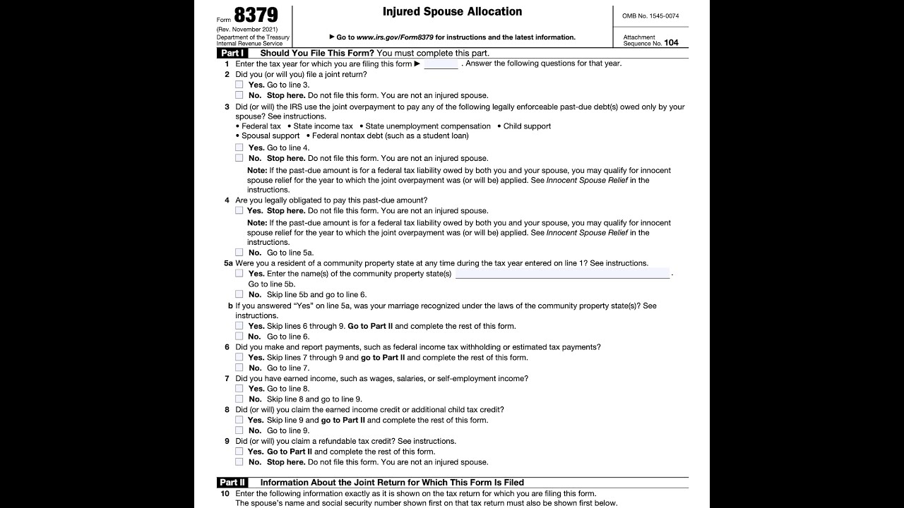 IRS Form 8379 Walkthrough - ARCHIVED COPY - READ COMMENTS ONLY