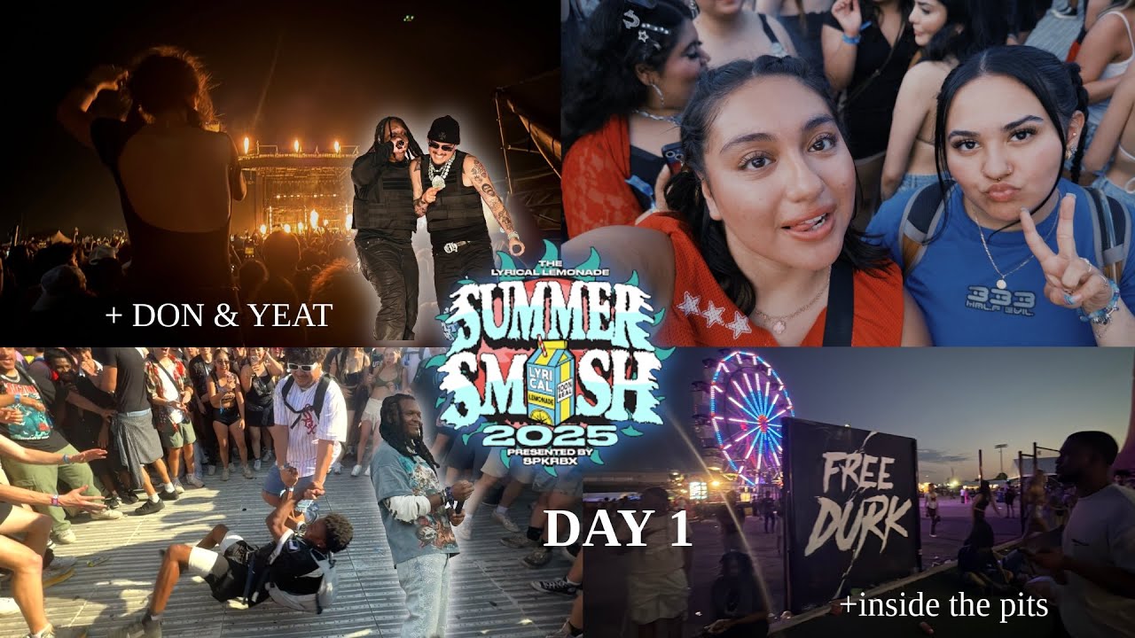 SUMMER SMASH 2025 DAY 1 VLOG ☀️ + DON TOLIVER & YEAT SKY DIVE + INSIDE THE PITS