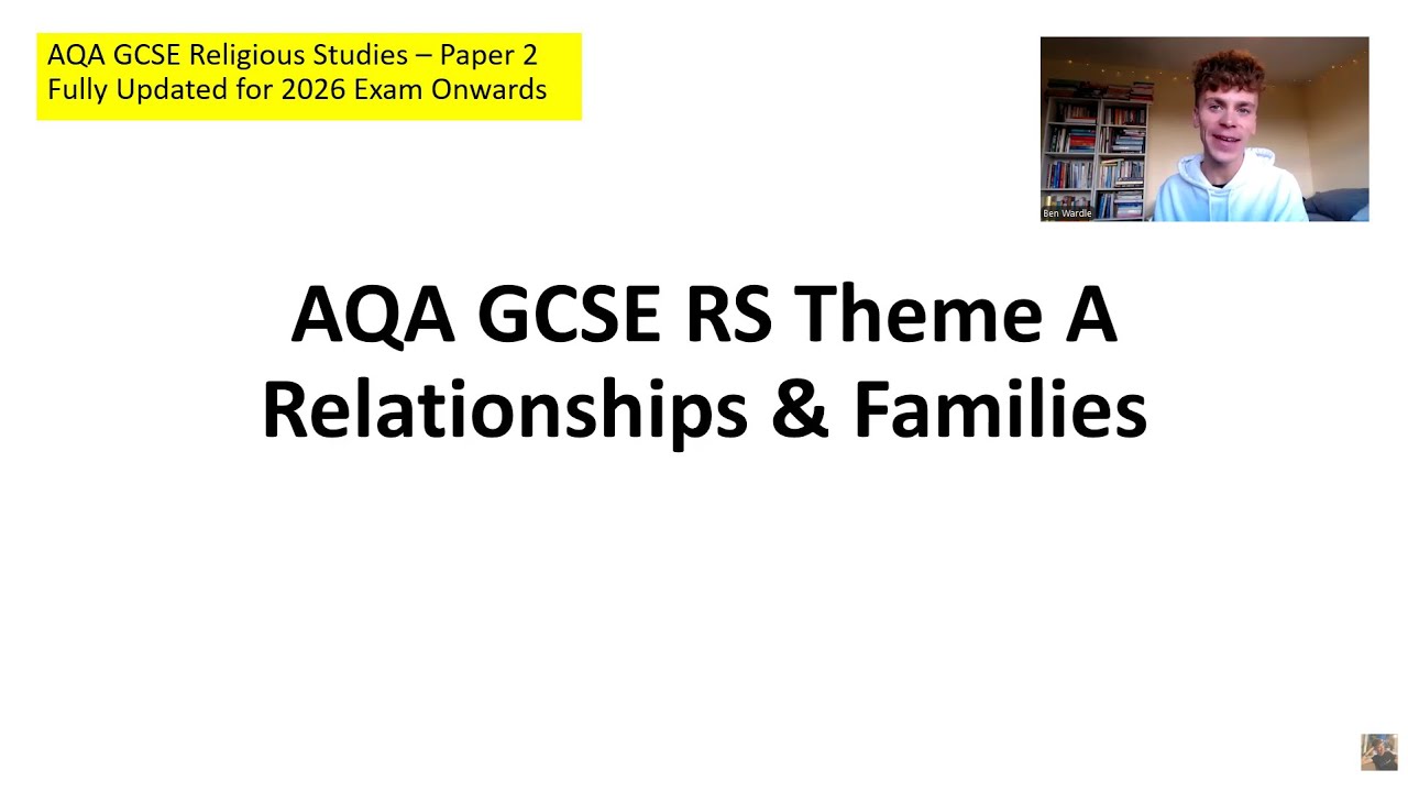 THEME A RELATIONSHIPS & FAMILIES 2026 (GCSE RELIGIOUS STUDIES AQA)