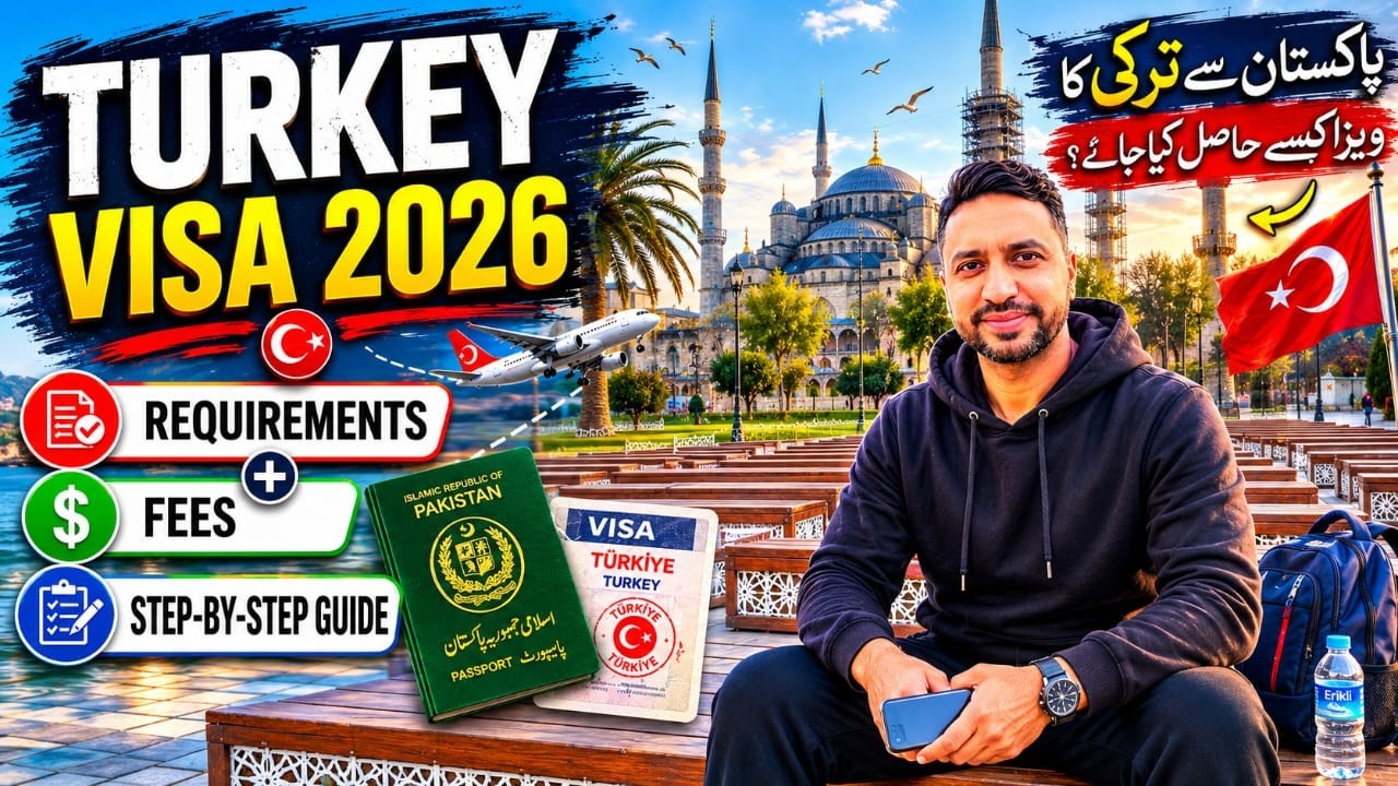 Turkey Visit Visa from Pakistan 2026 | Complete Step-by-Step Guide, Requirements & Fees