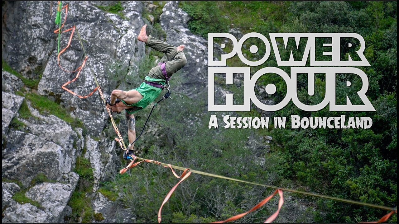 Power Hour: A Freestyle Highline Session in BounceLand
