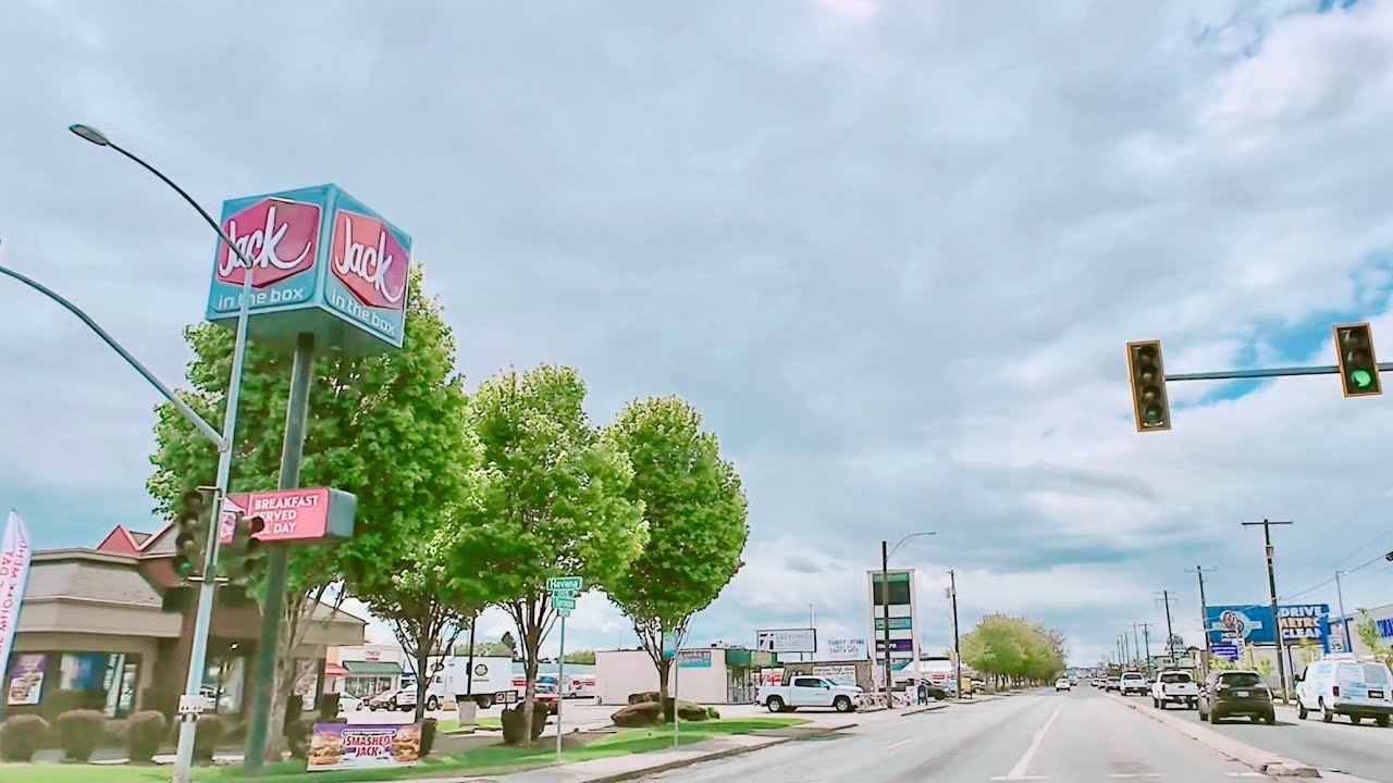 Spring, Cloudy Day ASMR Driving | Spokane Valley, WA