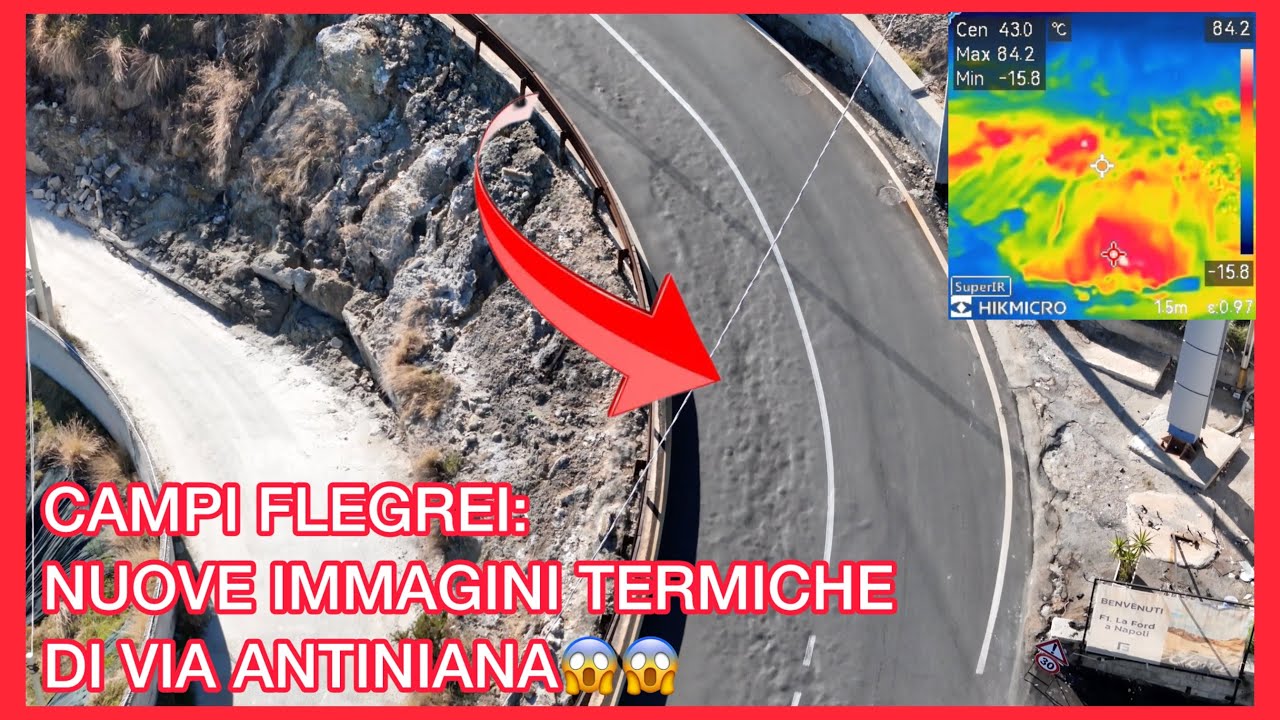 🚨 NUOVE IMMAGINI TERMICHE: La strada di Pozzuoli è un vulcano nascosto! 🌋 09/10/2025