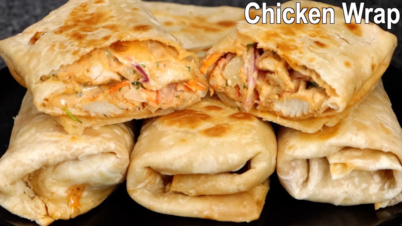 Easy Chicken Wrap Recipe | How to make Homemade Chicken Wrap