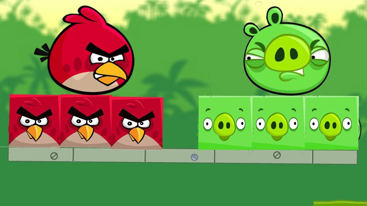 Angry Birds Kick Piggies - TAKE STELLA AFTER KICK SQUARE AND HUGE PIGGIES!