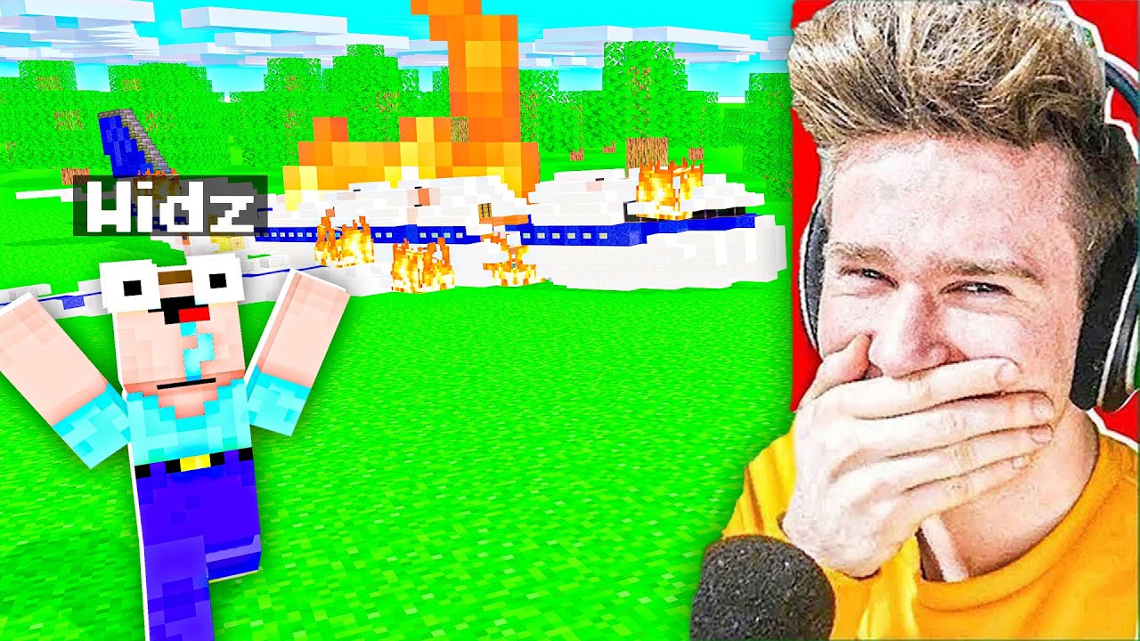KATASTROFA SAMOLOTU PRANK na WIDZU XD | Minecraft Extreme