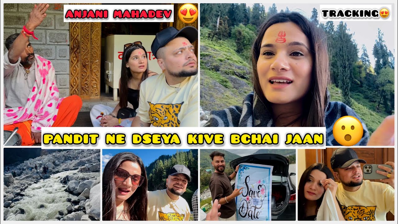 Asi Mandir Gye 4km Tracking Kr K😍 Pandit Ne Dseya Kive Bchai Jaan😮 Badal Fatt Gya😳| Ankush Thakur |