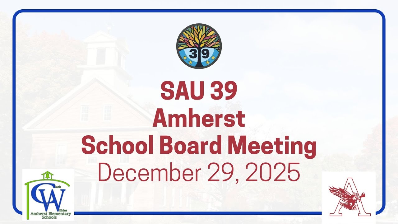 2025 12.29 Amherst School Board Meeting