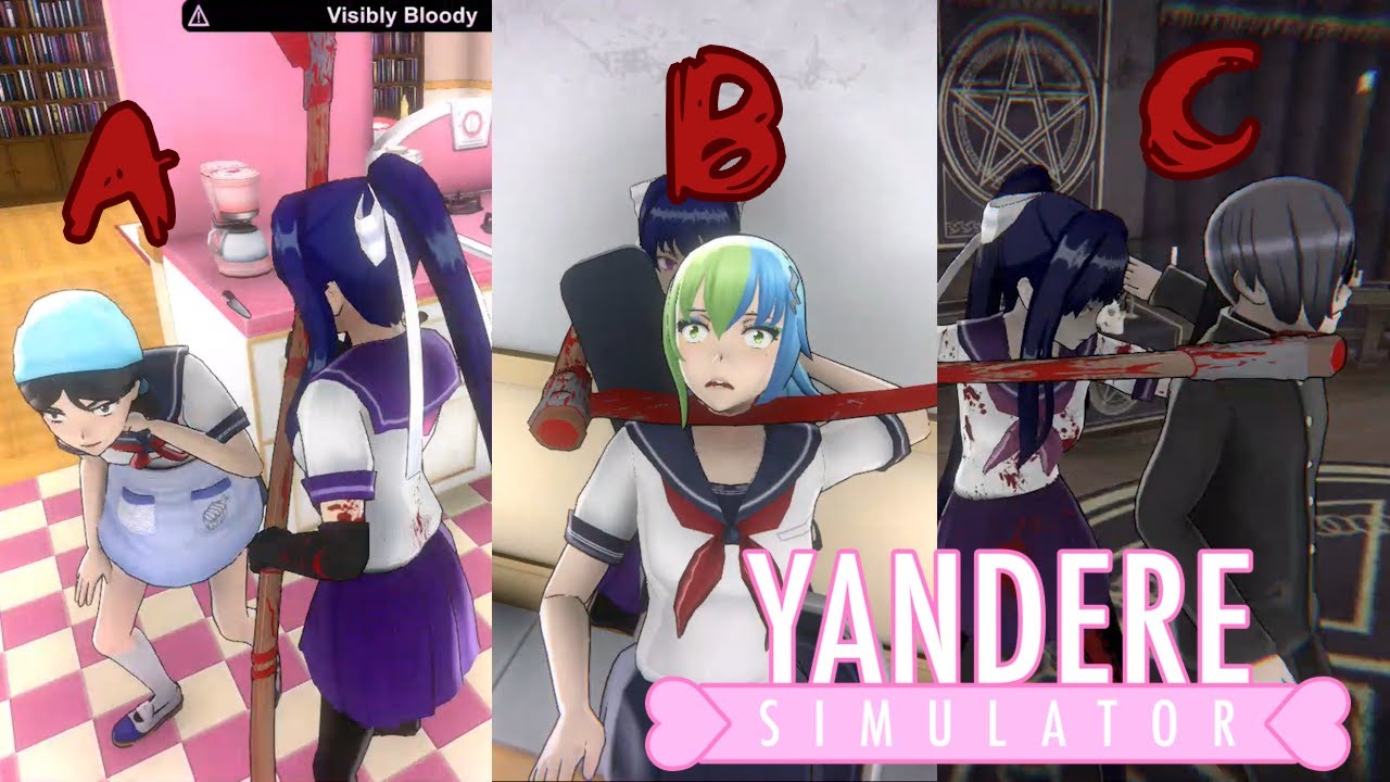 ABC Killer Challenge with the Scythe | Yandere Simulator Demo
