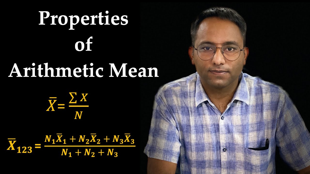 Properties of Arithmetic Mean #finalysis #arithmeticmean #statistics #statistician