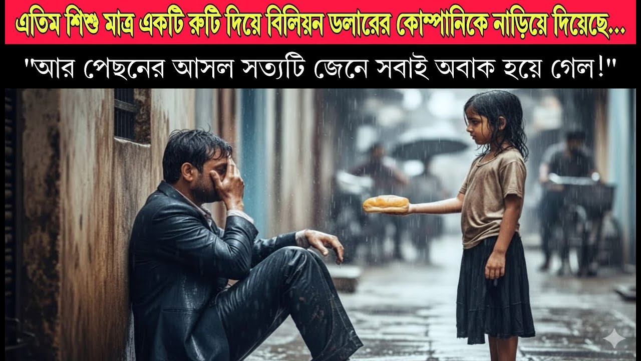 একটি গৃহহীন মেয়ে মাত্র একটি রুটি দিয়ে কোটি কোটি টাকার একটি কোম্পানি ধ্বংস করে দিল - সত্যটা শুনে সবাই