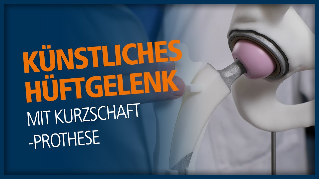 Künstliches Hüftgelenk mit Kurzschaft-Prothese