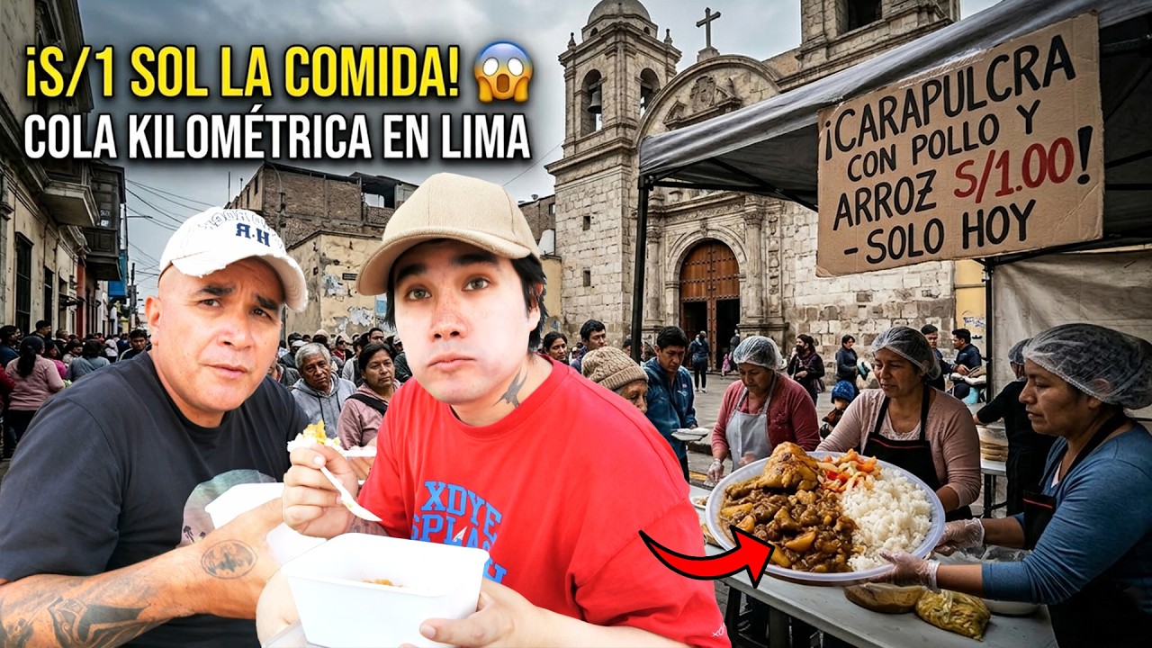Menú a S/1 sol en plena crisis en Perú | El lugar que alimenta a los más necesitados Ft@DiloNomas
