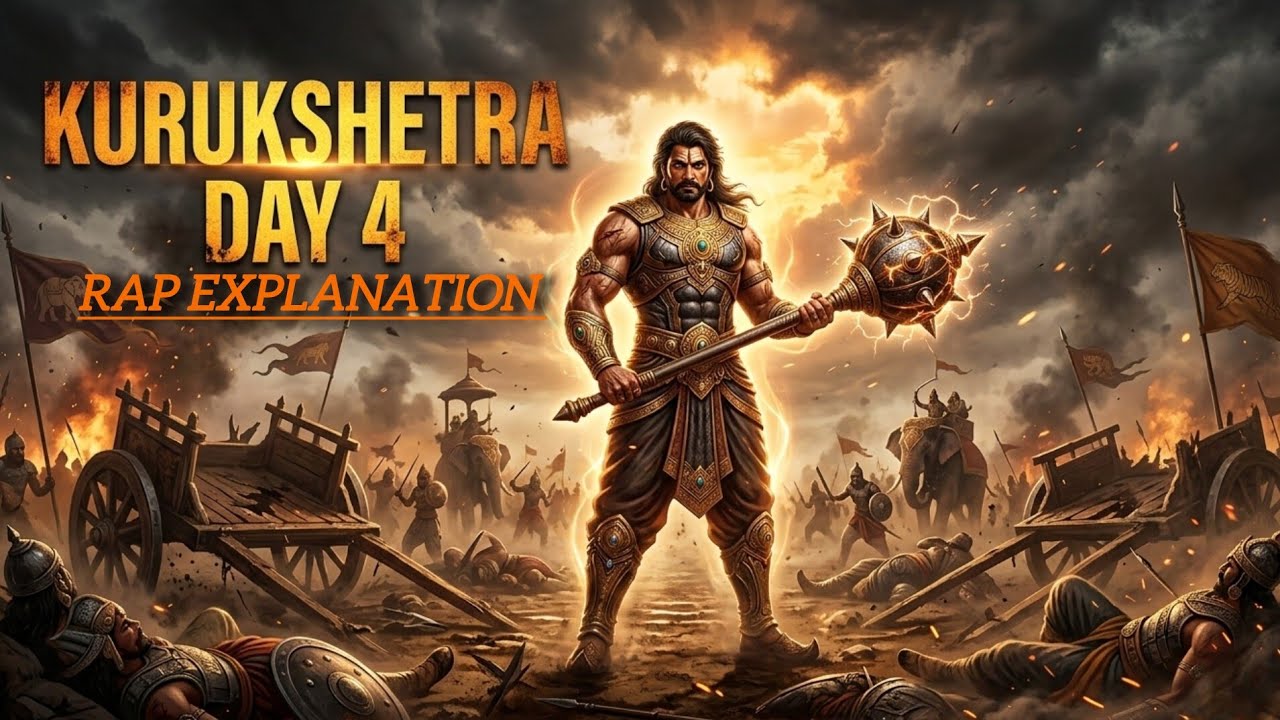 कुरुक्षेत्र चतुर्थ दिवस | Kurukshetra Day 4 | Mahabharat War Rap 2026 | Bhima’s Fury on Battlefield।