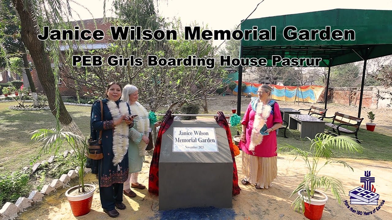 Janice Wilson Garden Memorial Inauguration at PEB Girls Boarding House Pasrur