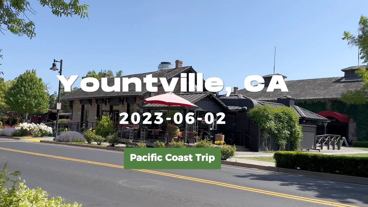 Walking tour in Yountville, California