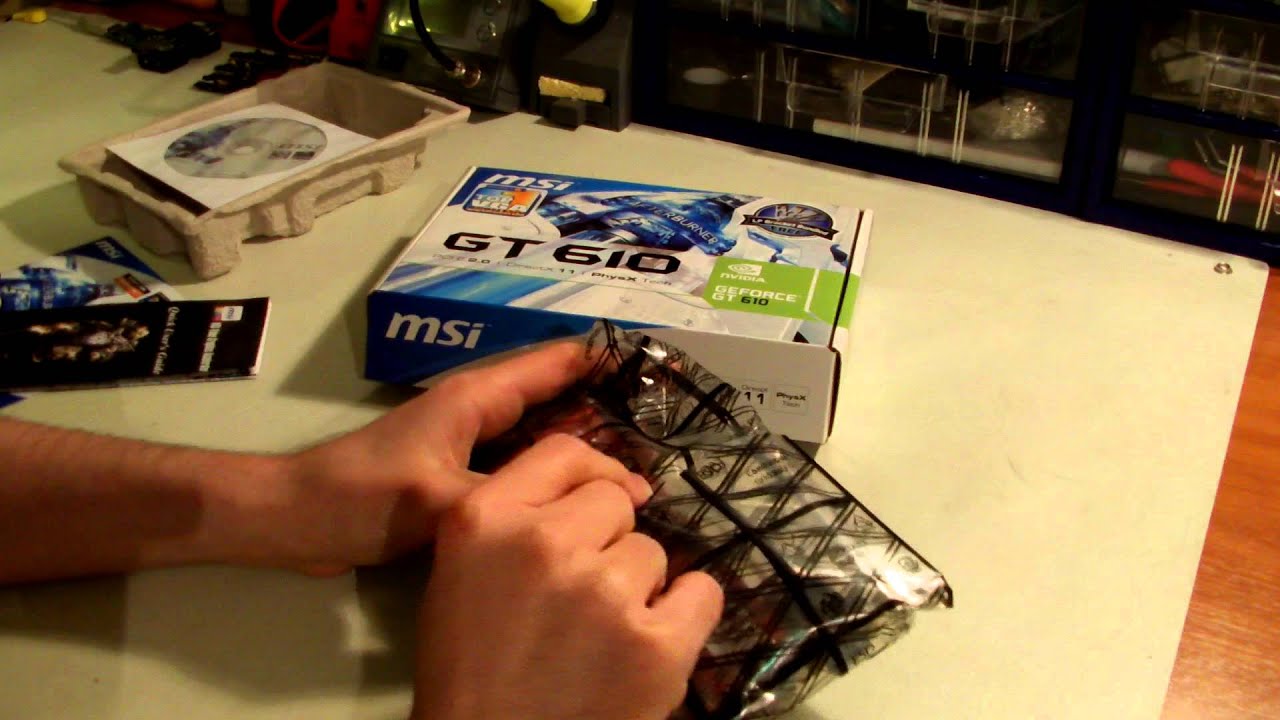MSI GeForce GT 610 Unboxing