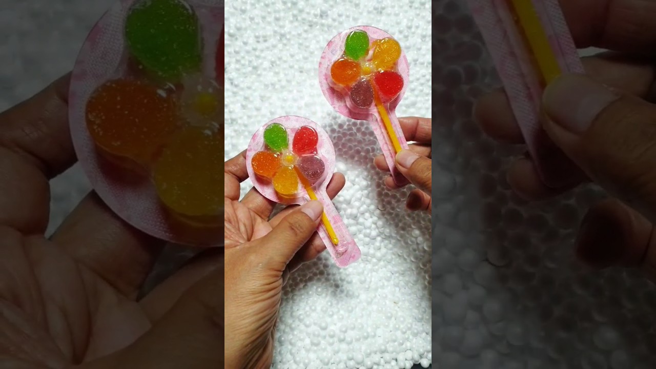 Mencari dan menemukan jajanan mini windmill gummy lollipop di dalam kardus #jajanan #huntingjajan