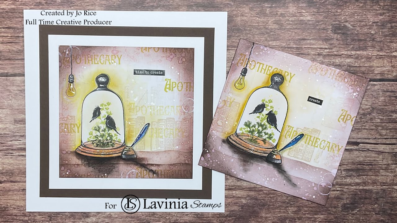 Dreamatorium Cloche by Jo Rice #laviniastamps #cardmakingvideo