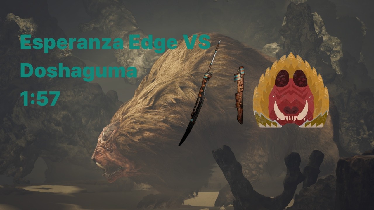 MHWILD 에스페라에지 VS 도샤구마 Esperanza Edge VS Doshaguma