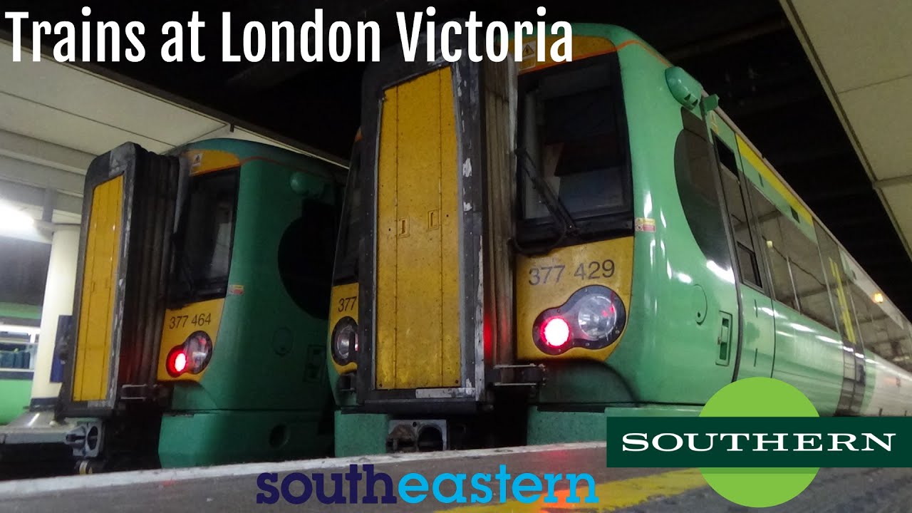 Trains at London Victoria Station