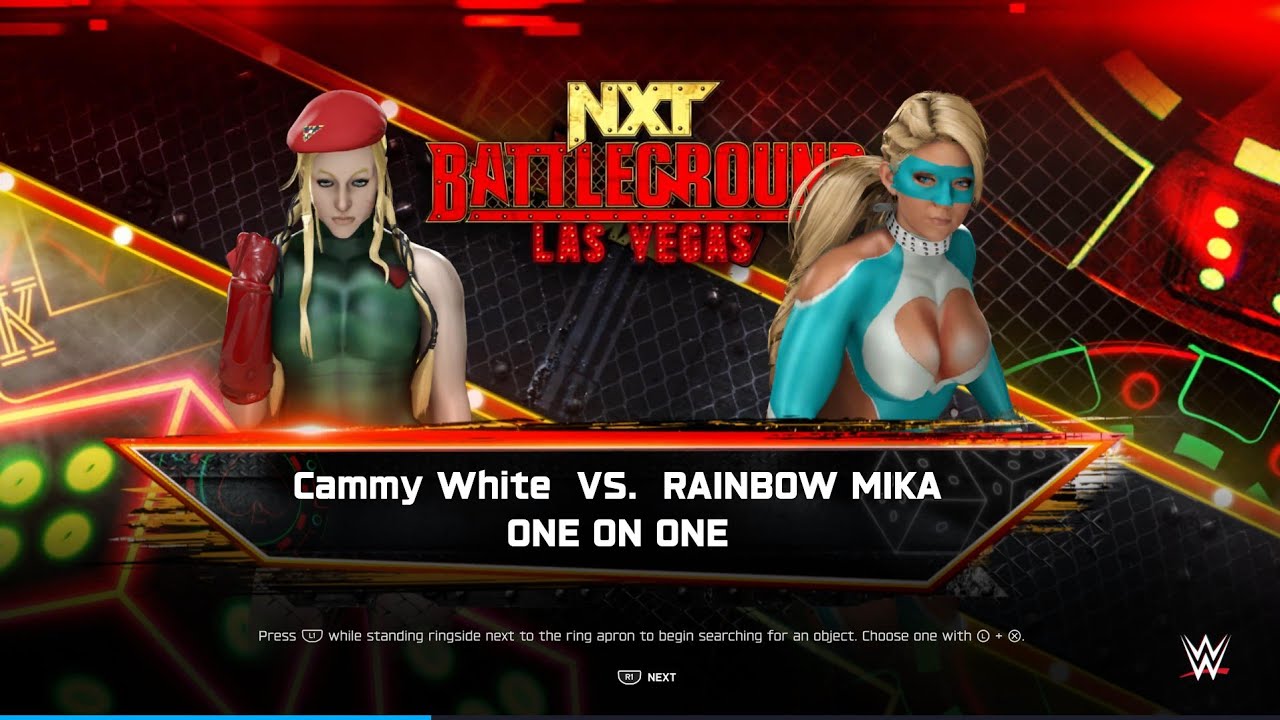 WWE 2K25 Cammy White VS Rainbow Mika