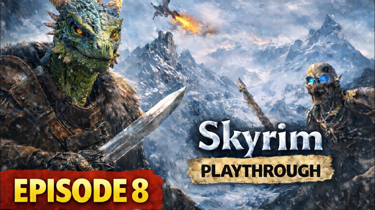 Skyrim let’s play: Alduin’s Wall and Friendly Dragons 