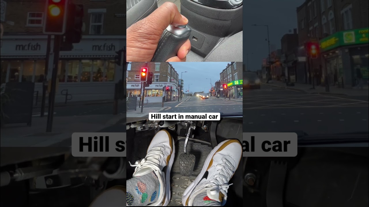 Hill start in manual car #drivingtesttips #shorts