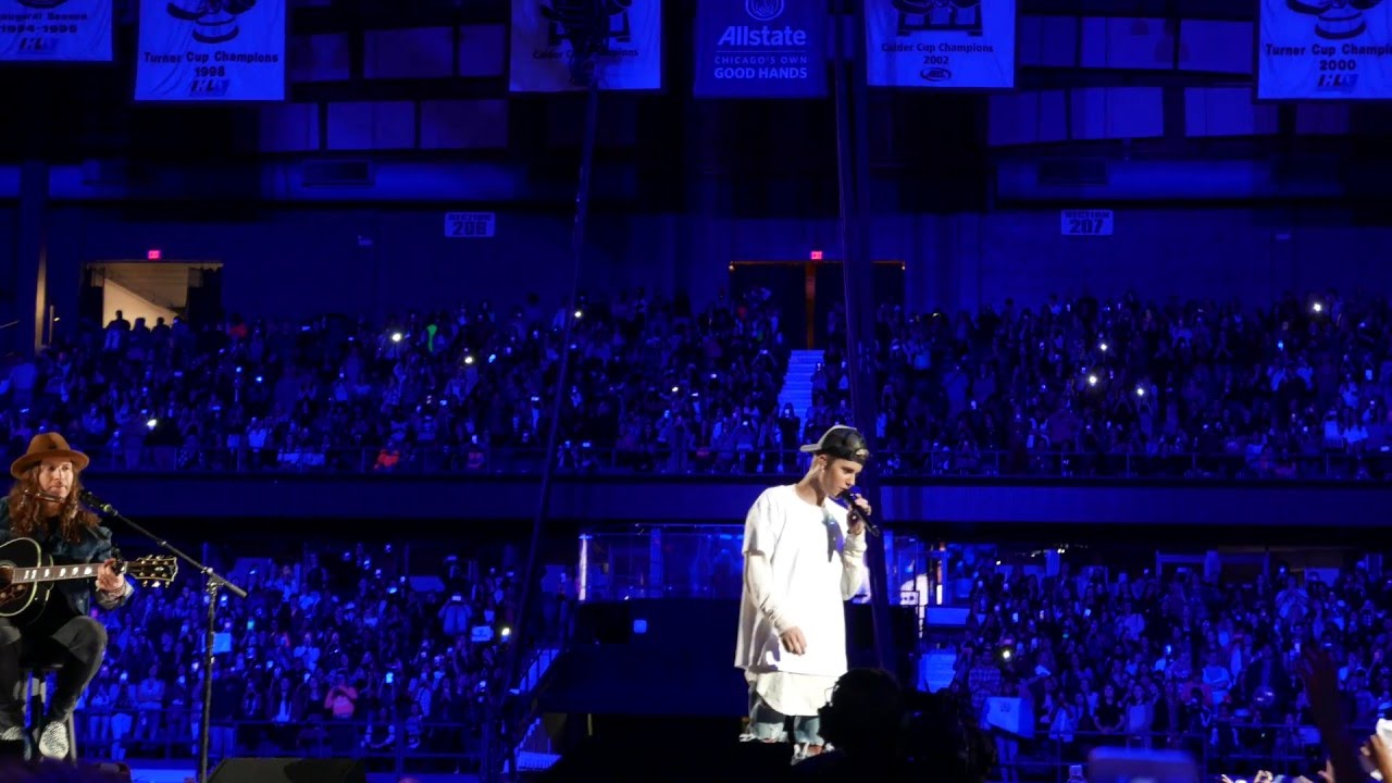 Justin Bieber and Dan Kanter “Love Yourself” [acoustic] | Allstate Arena, Rosemont, IL | 11/18/15