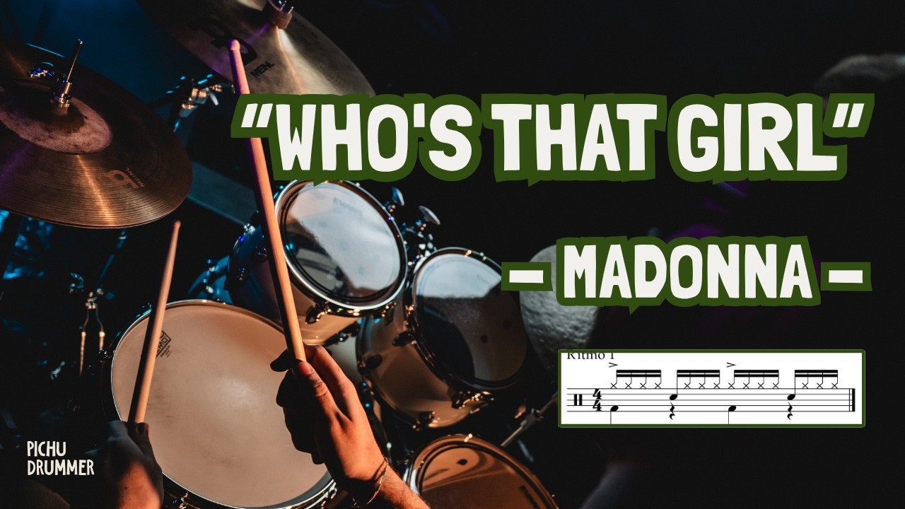 🥁WHO'S THAT GIRL - Madonna (DRUM COVER) BATERÍA