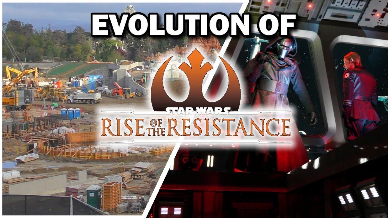 Evolution of Rise of the Resistance | From construction to actual ride