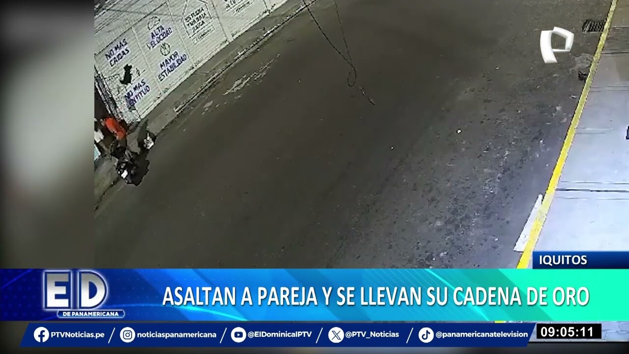 Roban en manada a pareja en Iquitos capturan a los presuntos delincuentes
