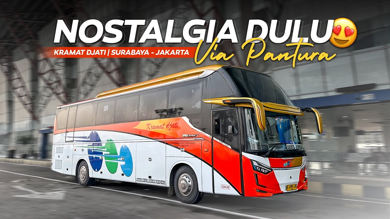 ADA YANG KANGEN NOSTALGIA NGEBIS VIA PANTURA !?? Kramat djati rute Surabaya - Jakarta via Pantura