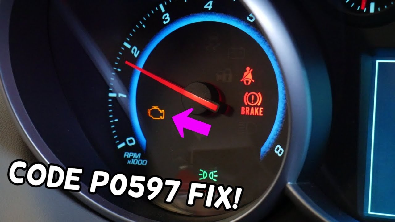 CHEVROLET CRUZE SONIC CODE P0597 THERMOSTAT HEATER CONTROL CIRCUIT OPEN FIX  CHEVY SONIC CRUZE