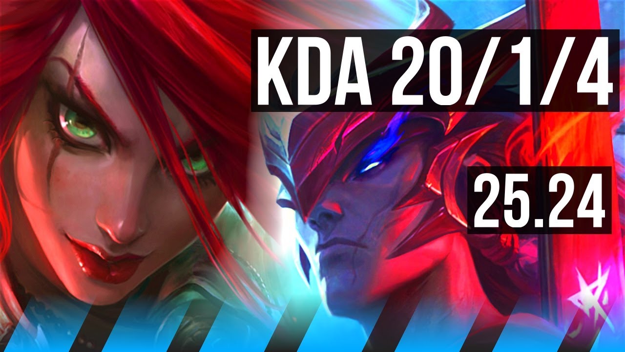 KATARINA vs YONE (MID) | Good KDA: 20/1/4 | KR Master | 25.24