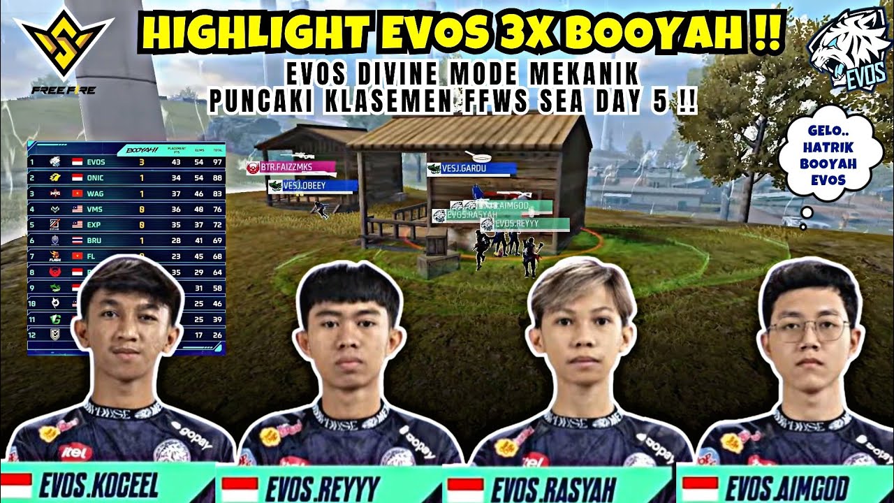 FULL HIGHLIGHTS EVOS DIVINE 3X BOOYAH FFWS Sea Spring 2025 - Day 5 Group AC