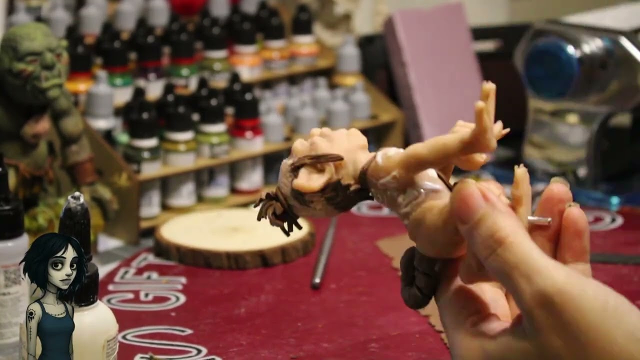 Clay figures, Skivver Fangrat the new member of the Rotfang Goblin Clan