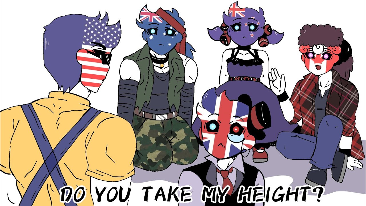 Did you take my height? (Countryhumans meme UK & USA)