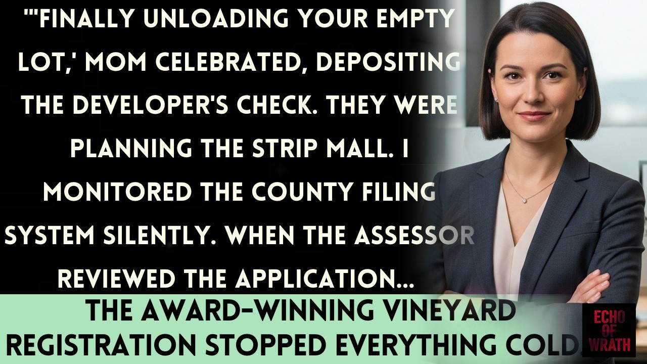 Mom Sold My 'Empty Lot' To Developer For $800K — Until County Assessor Pulled Up The Vineyard Record