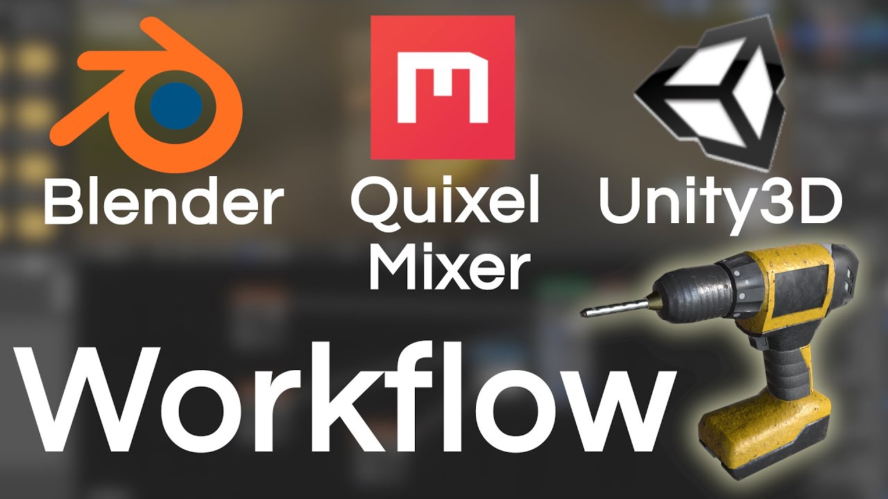 My Blender, Quixel Mixer, Unity3D Workflow