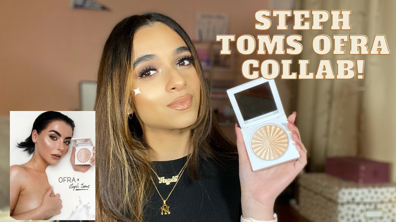 Trying on the steph toms ofra highlighter & Comparisons | Medium Skin | Angele Jelly Altieri