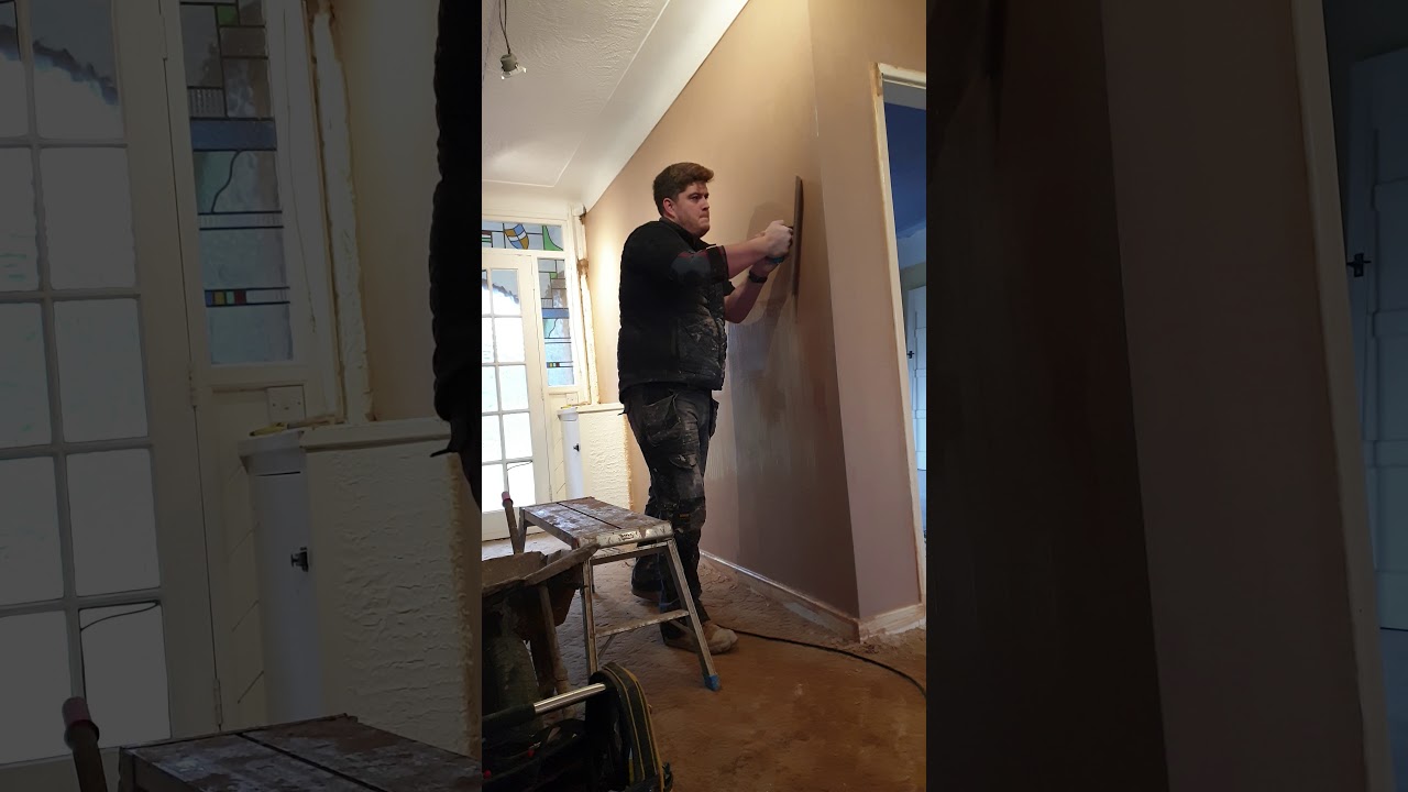Sponge float plastering(3)