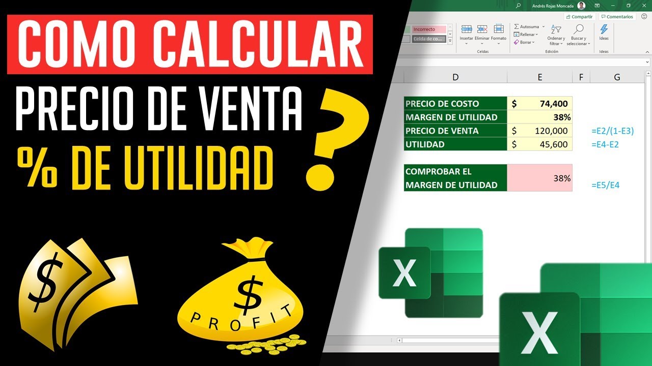 C&oacute;mo calcular el Precio de Venta y el Margen de Utilidad de un producto