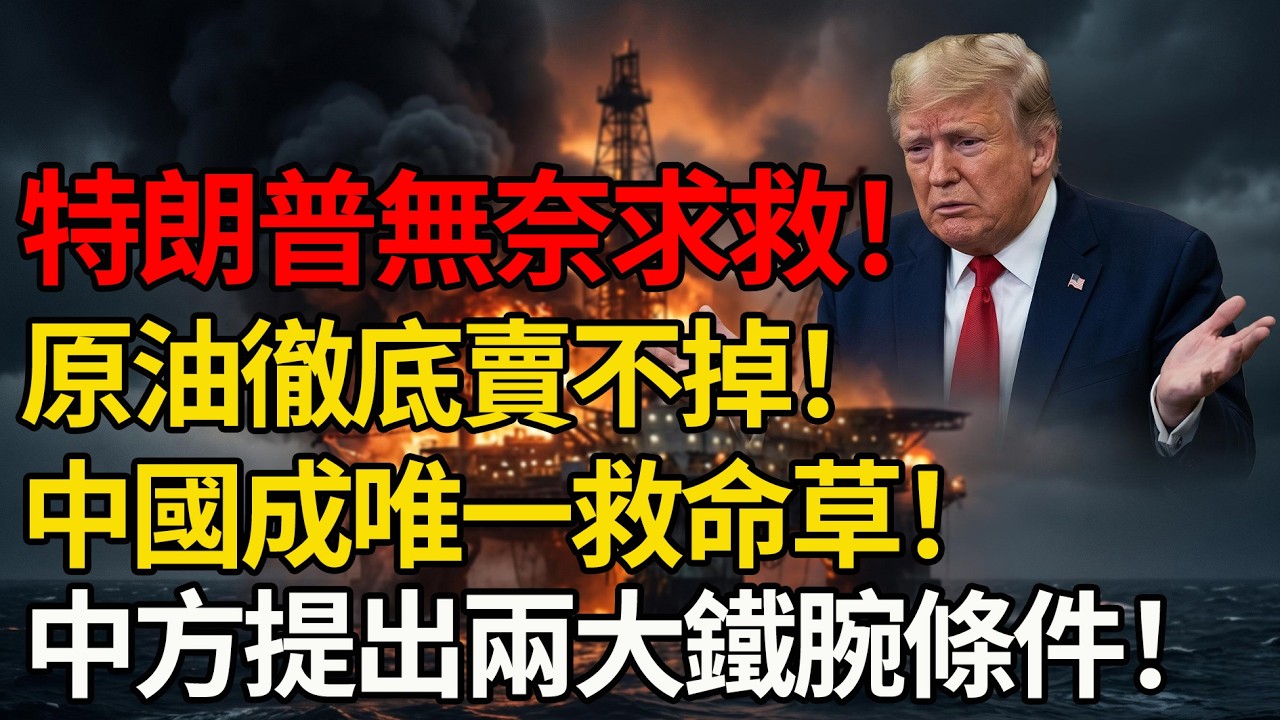 原油賣不掉！特朗普急發求救信號！東方巨龍準備接盤？不答應這兩點一切免談！#川普 #中東局勢 #油價 #委內瑞拉 #中美博弈