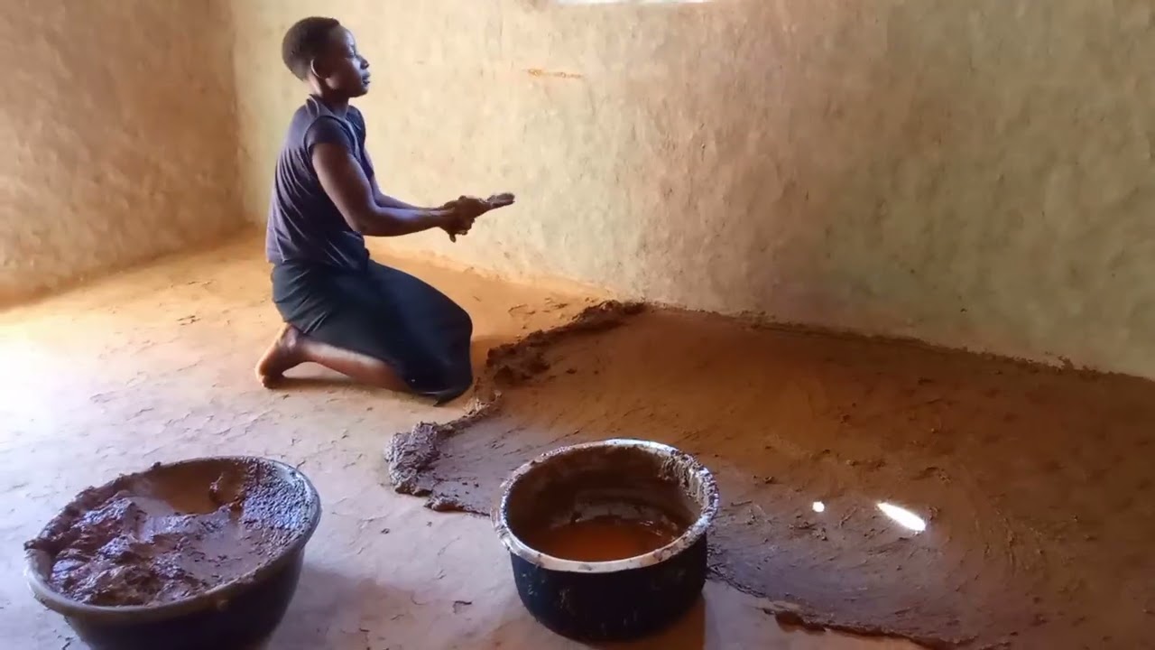 How We Make Our Floor In The Village☺️Step by step❤️