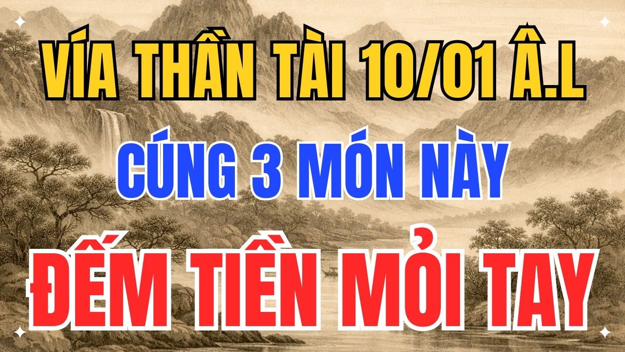 VÍA THẦN TÀI CÚNG ĐÚNG 3 MÓN NÀY, TIỀN VÀO ĐỀU SUỐT CẢ NĂM