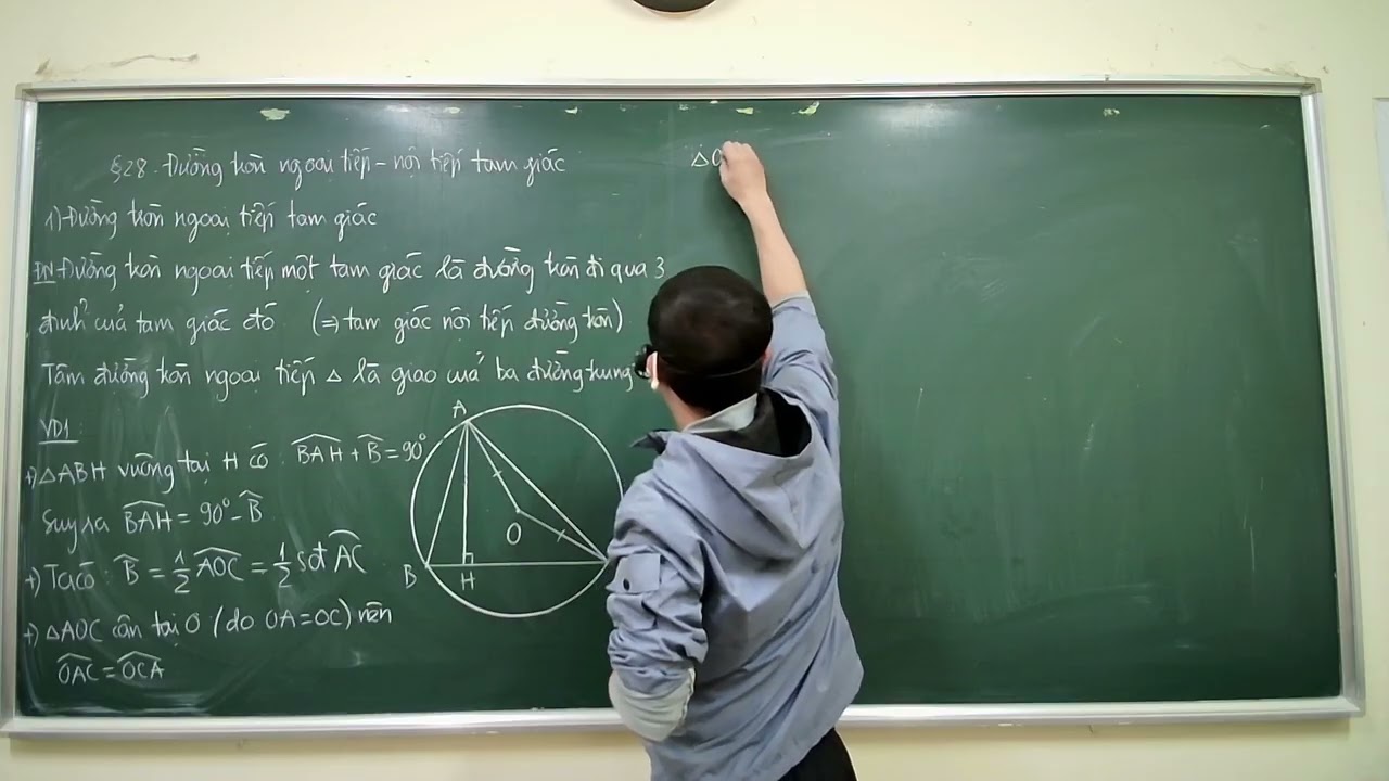 Toán 9 - Đường tròn ngoại tiếp nội tiếp tam giác - Buổi 1